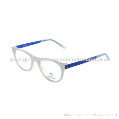 High-quality Lady Style Acetate Optical Frame in Black with Red Colors